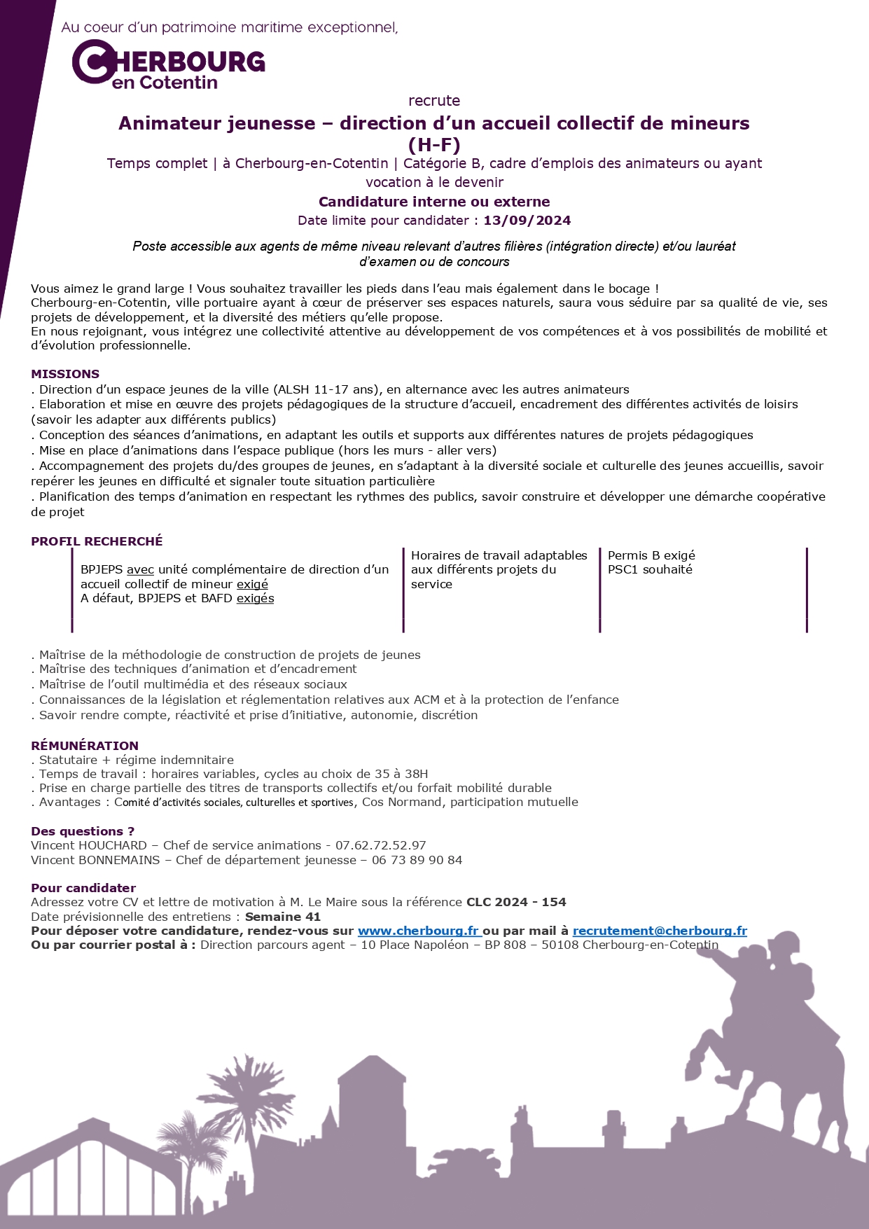 Animateur jeunesse – direction d’un accueil collectif de mineurs