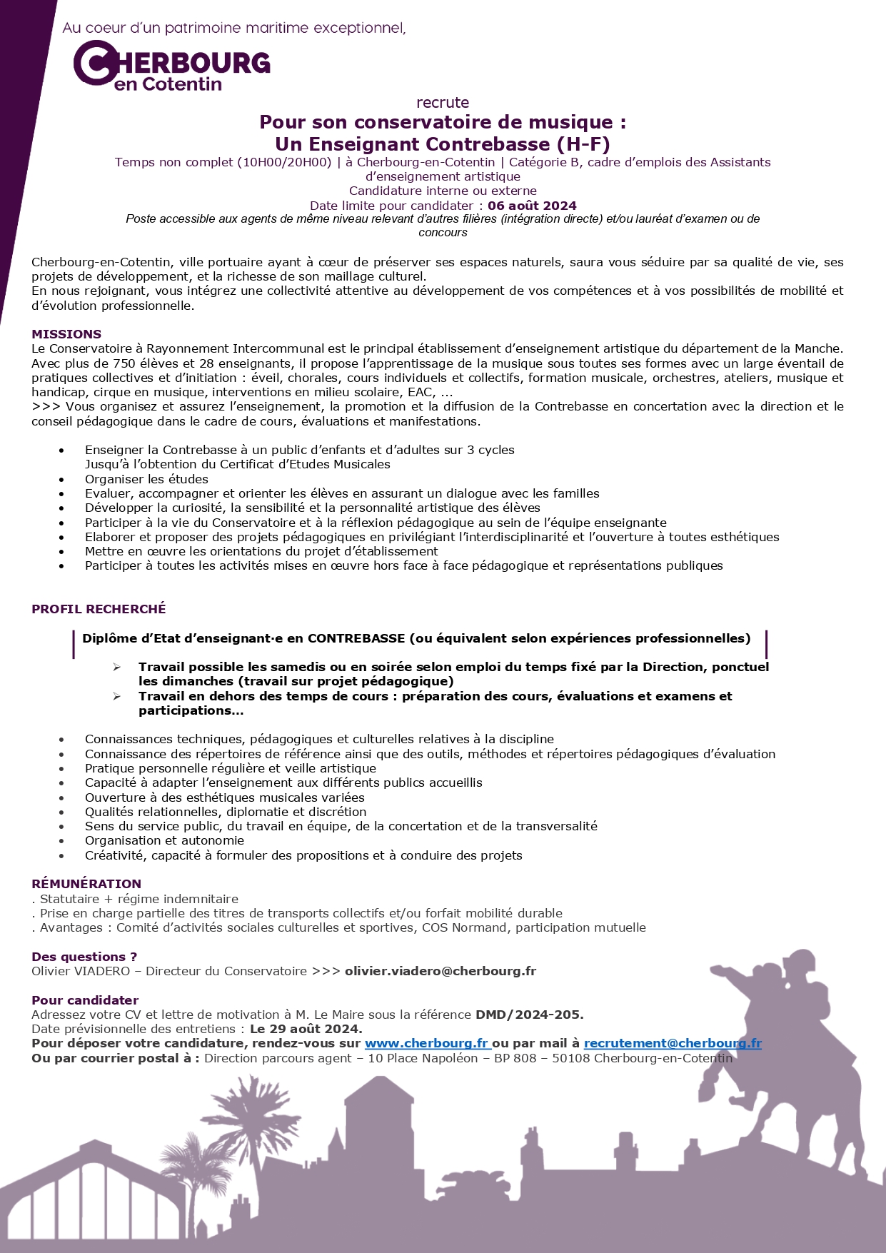 Enseignant Contrebasse