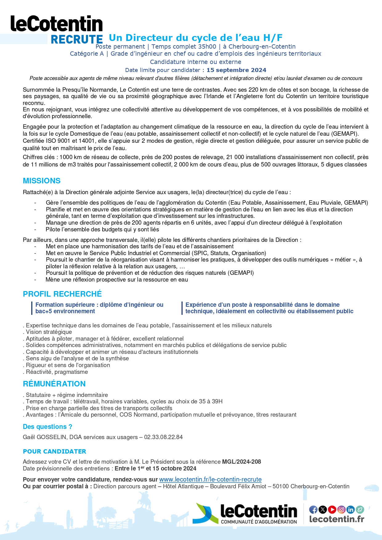 Directeur du cycle de l’eau