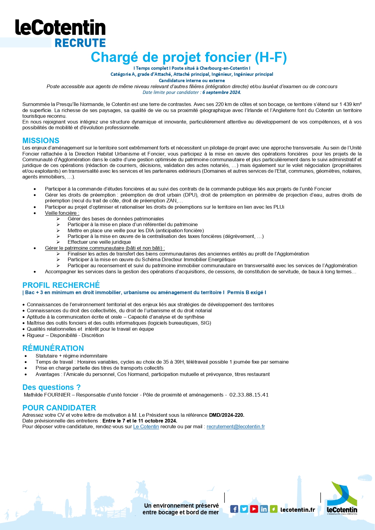 Chargé de projet foncier