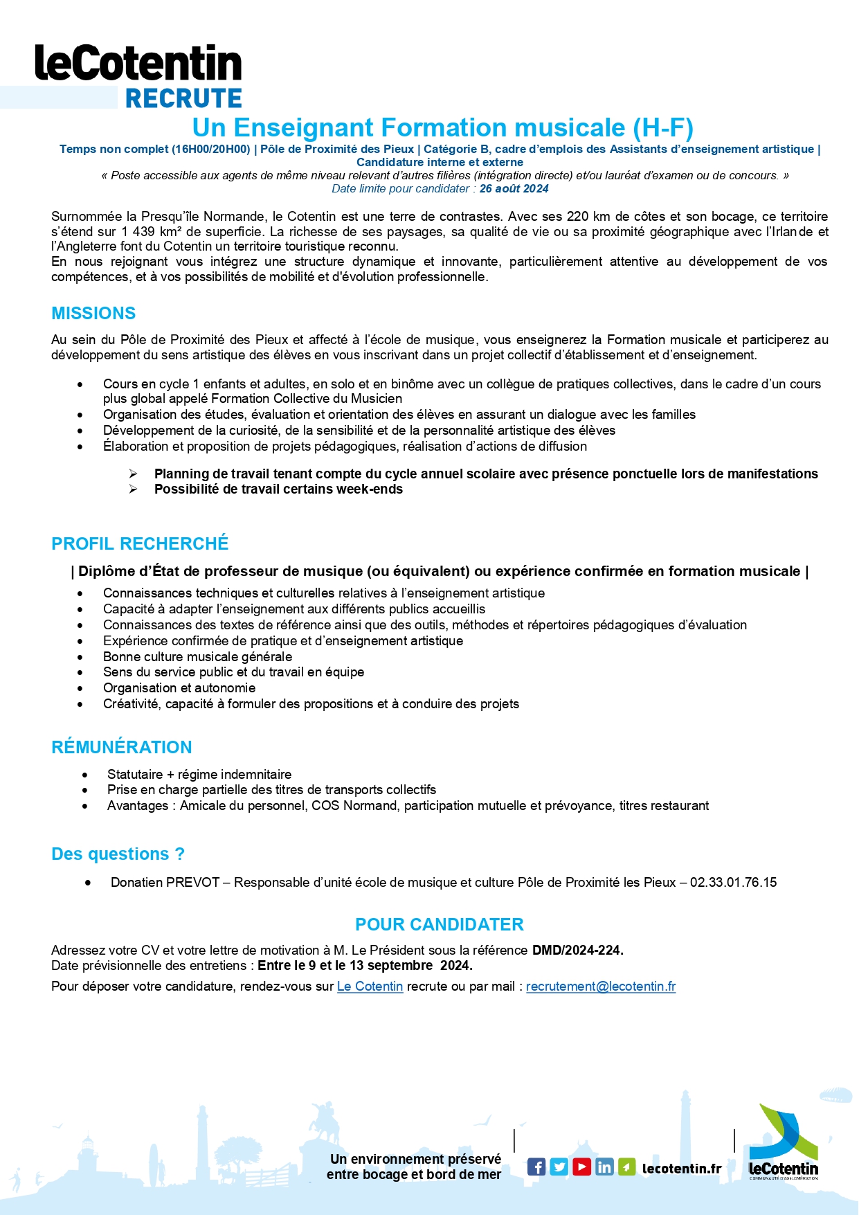 Un Enseignant Formation musicale