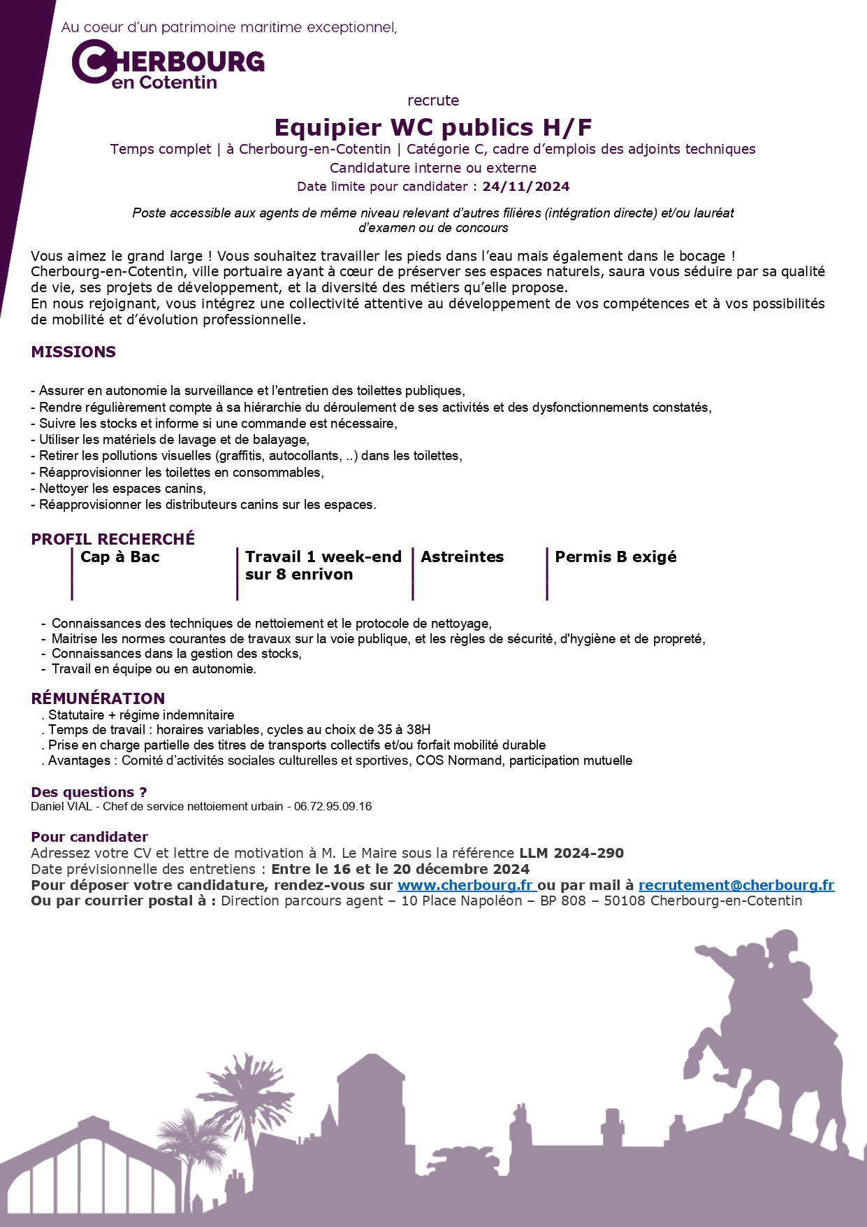 Equipier WC publics H/F