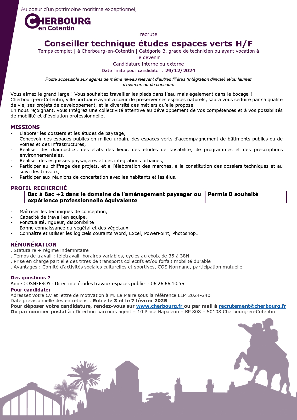 Conseiller technique études espaces verts H/F