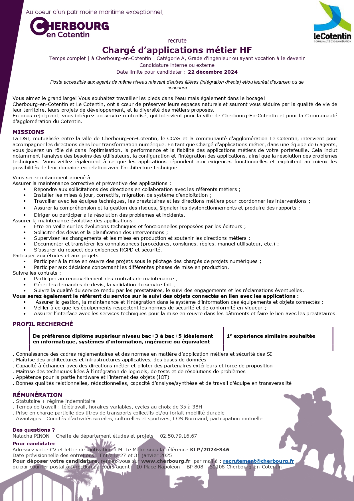 Chargé d’applications métier HF