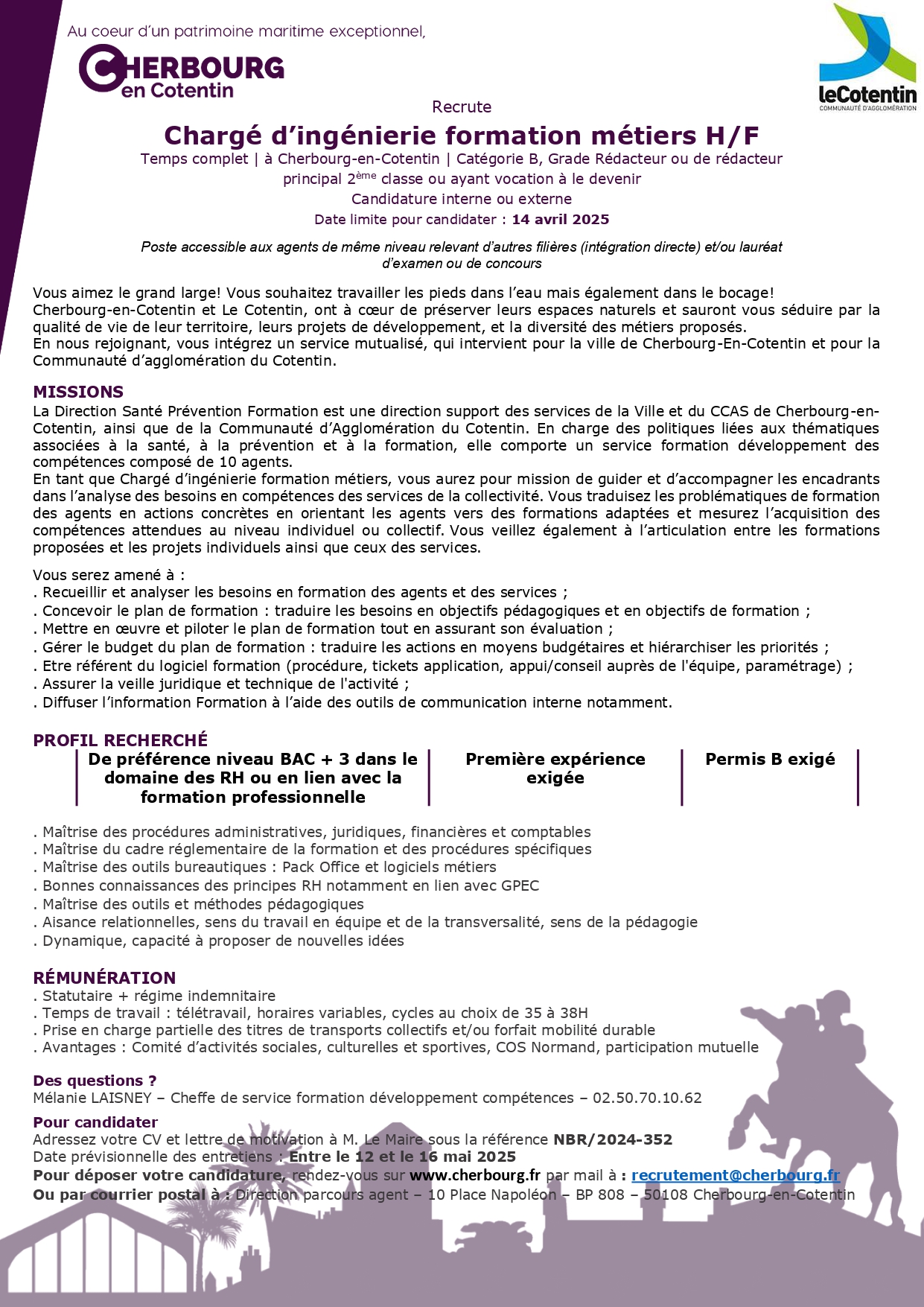 Chargé d'ingénierie formation métiers H/F