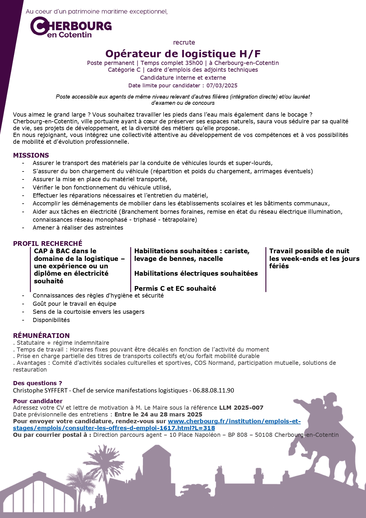 Opérateur de logistique