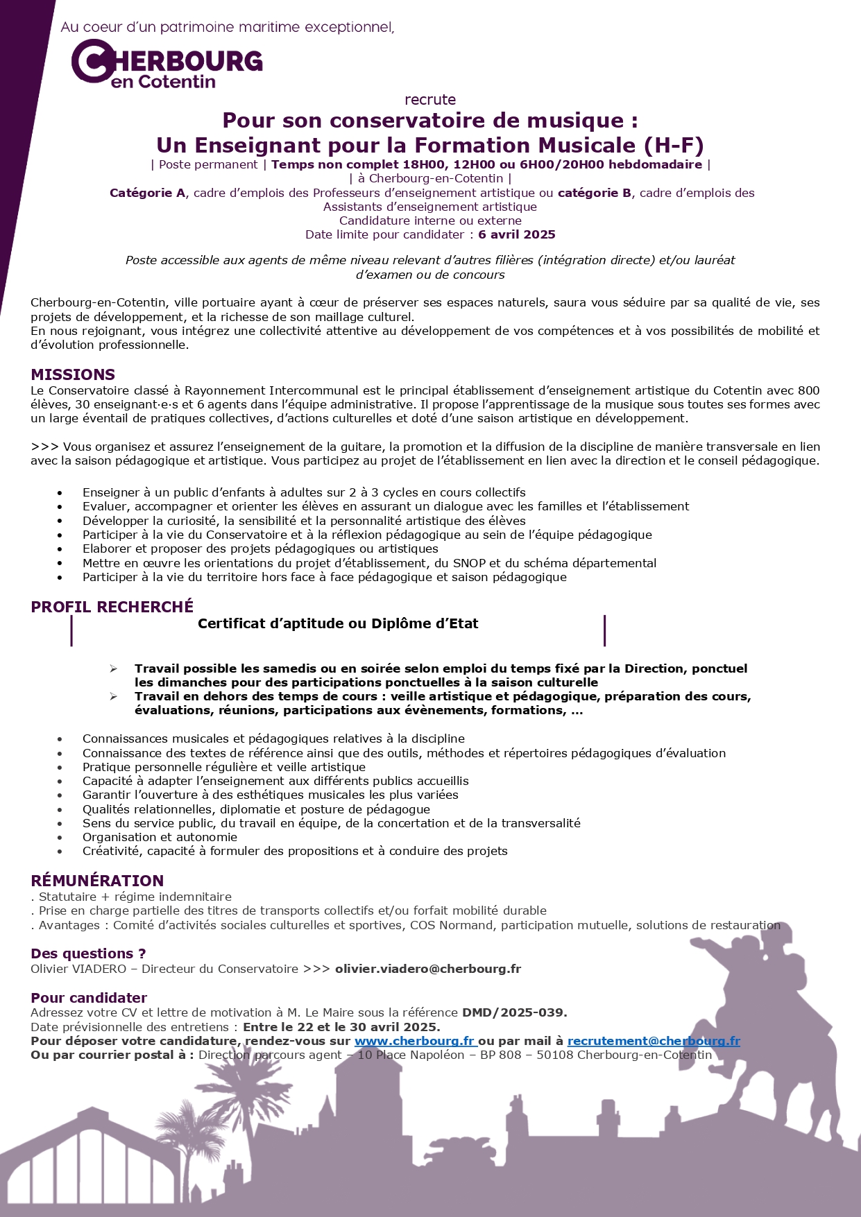 Un Enseignant pour la Formation Musicale