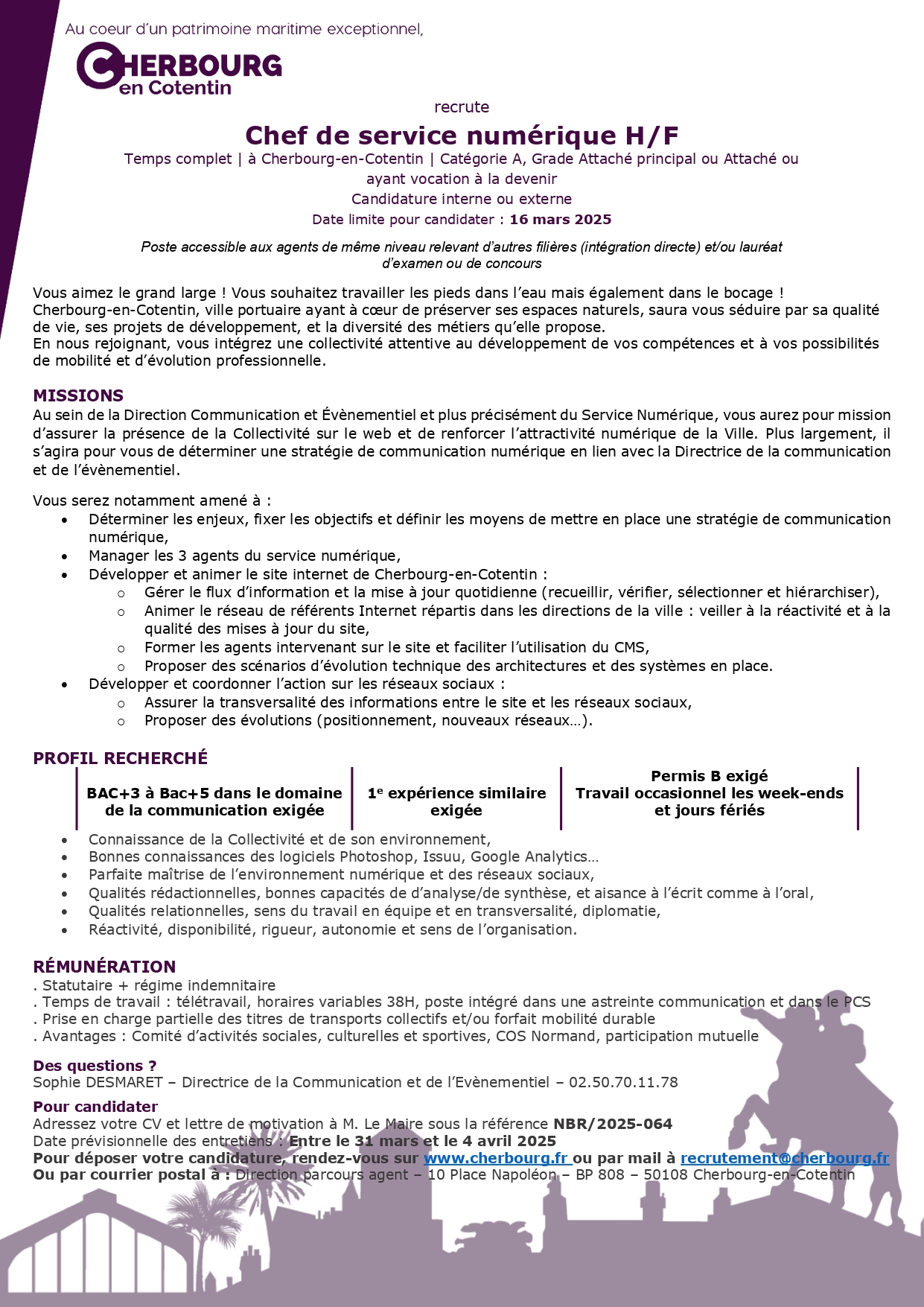 Chef de service numérique H/F