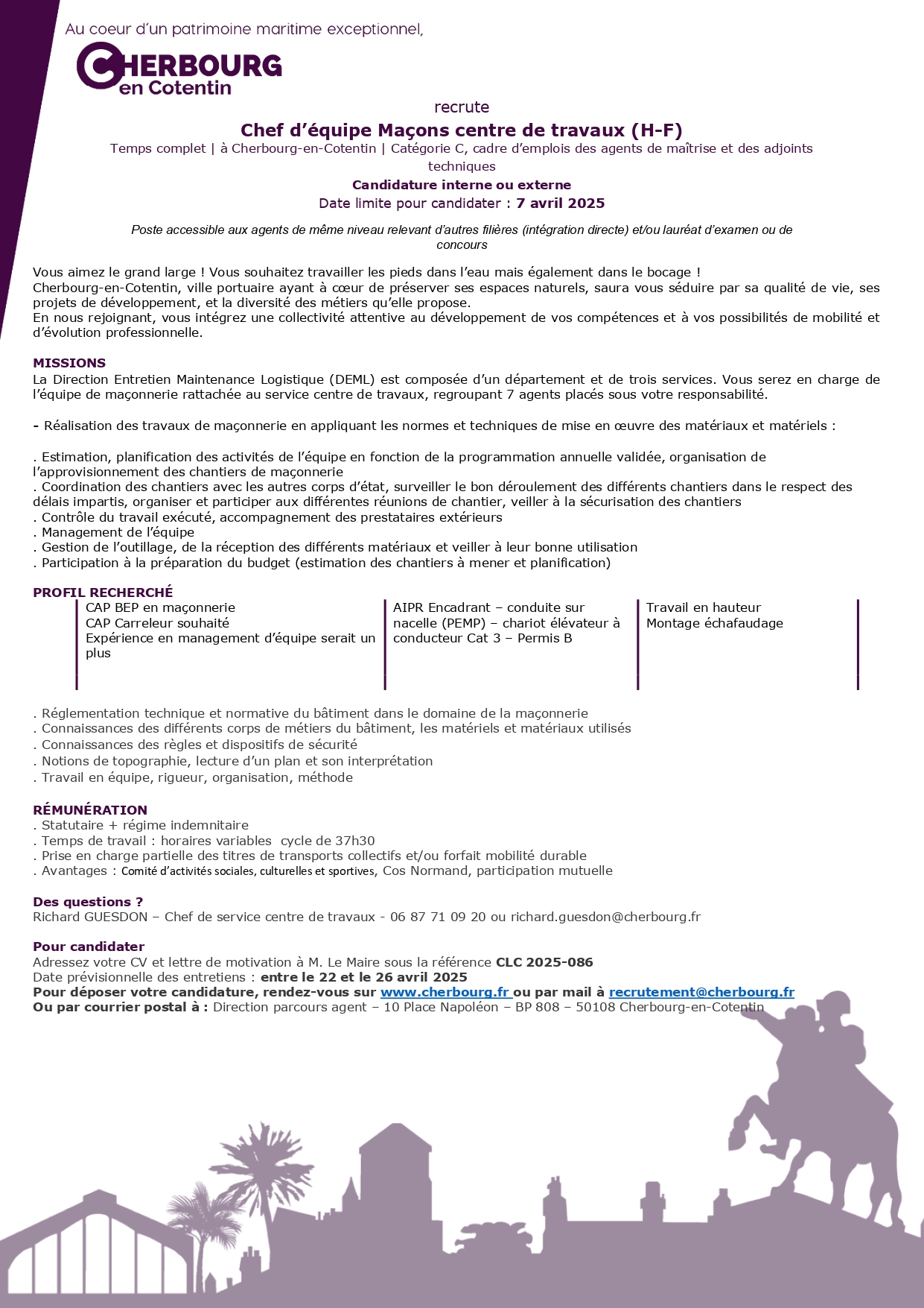 Chef d'équipe maçons H/F