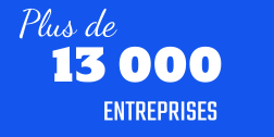 Plus de 13000 entreprises